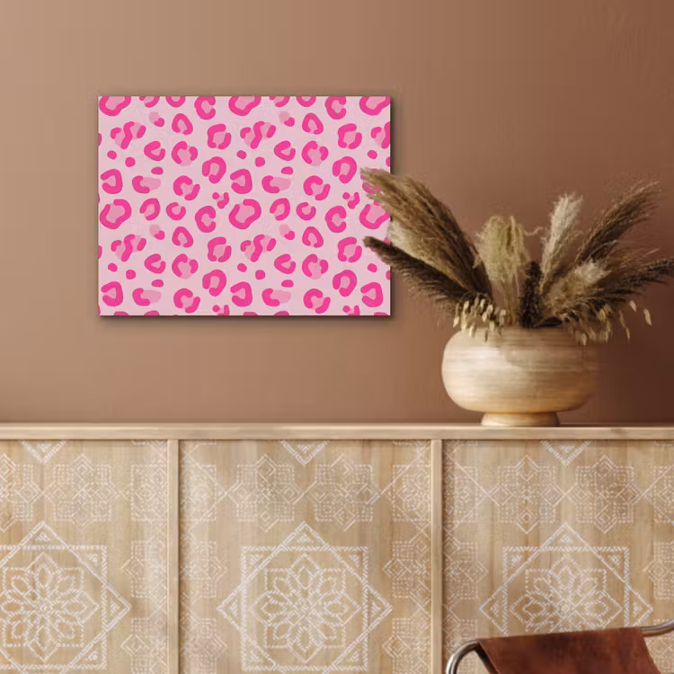 Dierenprint - Patroon - Abstract - Modern - Roze PET vilt klein -sfeer4