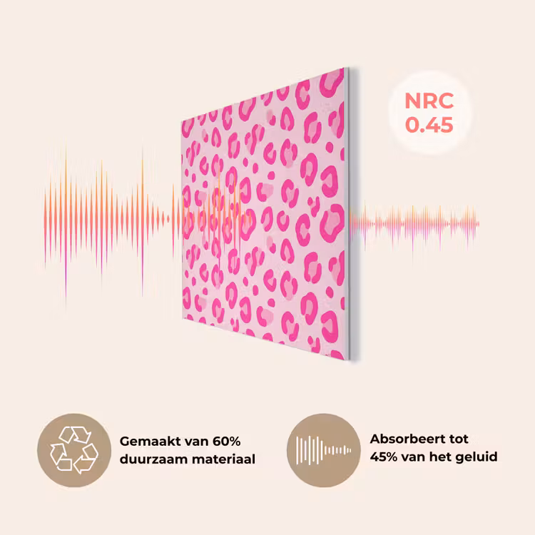 Dierenprint - Patroon - Abstract - Modern - Roze PET vilt klein -USP_NL