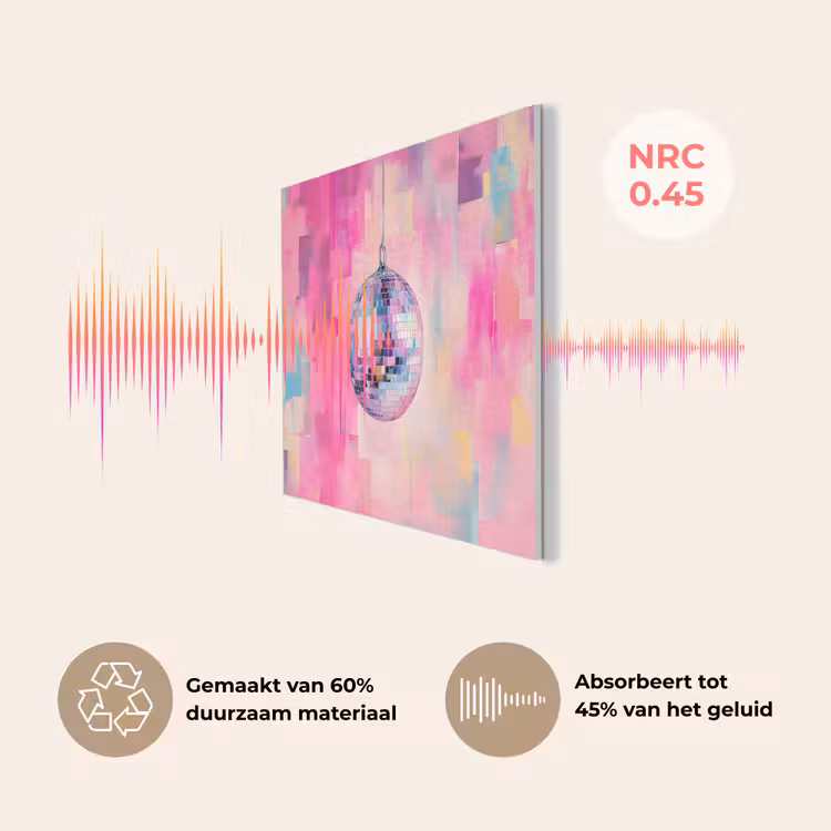 Discobal - Pink - Verf PET vilt klein -USP_NL