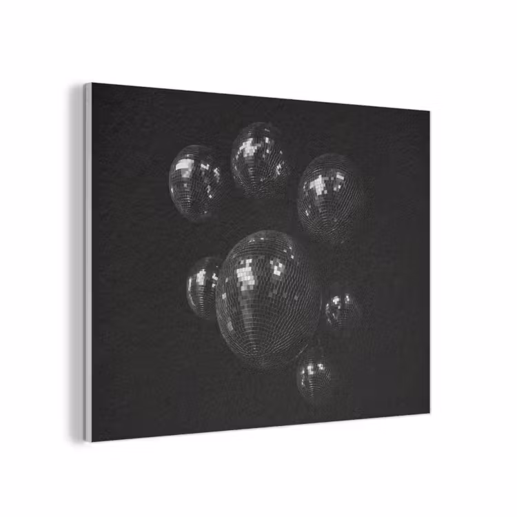 Discoballen - Minimalistisch - Zwart PET vilt klein -3d