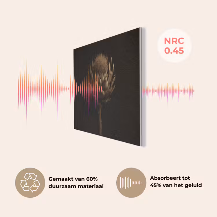 Donkerbruin - Bloem - Textuur - Artisjok PET vilt klein -USP_NL