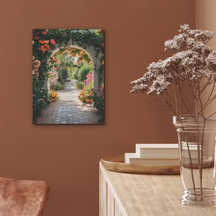 Doorkijk - Bloemen - Natuur - Bloementuin PET vilt klein -sfeer4