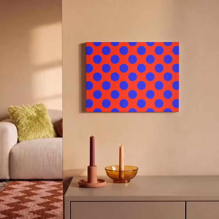 Dots - Klassiek - Rood PET vilt klein 837 -sfeer1