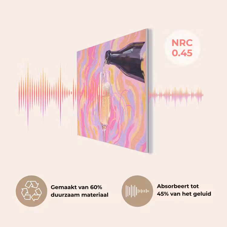 Drank - Inschenken - Feest - Abstract - Roze PET vilt klein -USP_NL