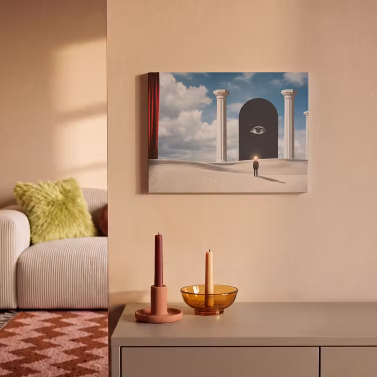 Akoestisch schilderij - Droom - Woestijn - Oog - Droom - Woestijn - Oog PET vilt klein