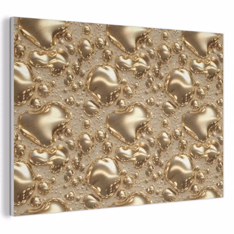 Druppels - Organisch - Goud PET vilt klein 837 -3d