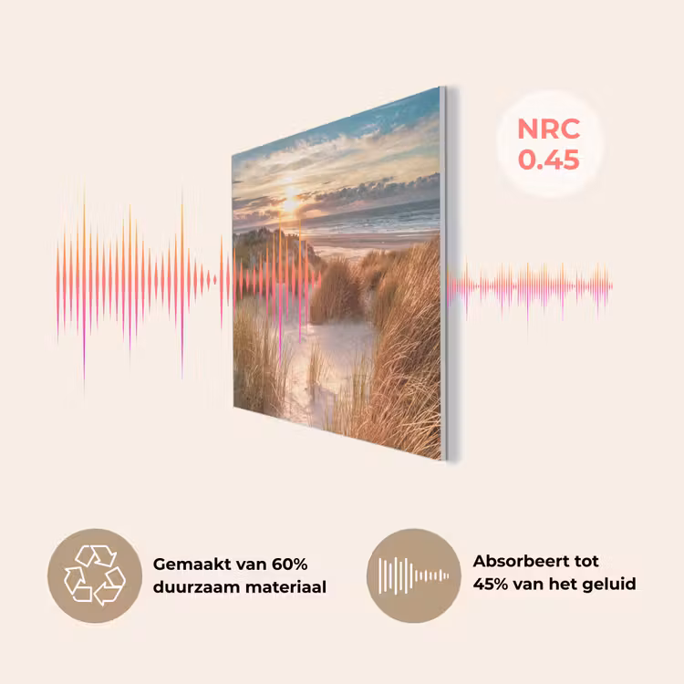 Duin - Planten - Zonsondergang - Strand - Zee PET vilt klein -USP_NL