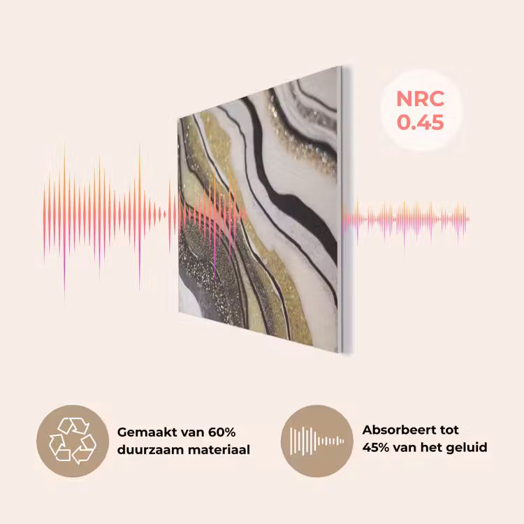 Edelsteen - Abstract - Marmer - Natuur PET vilt klein -USP_NL