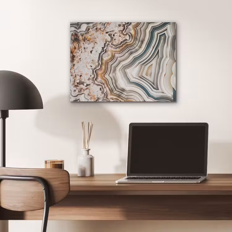 Edelsteen - Marmer - Natuur - Abstract PET vilt klein -sfeer5