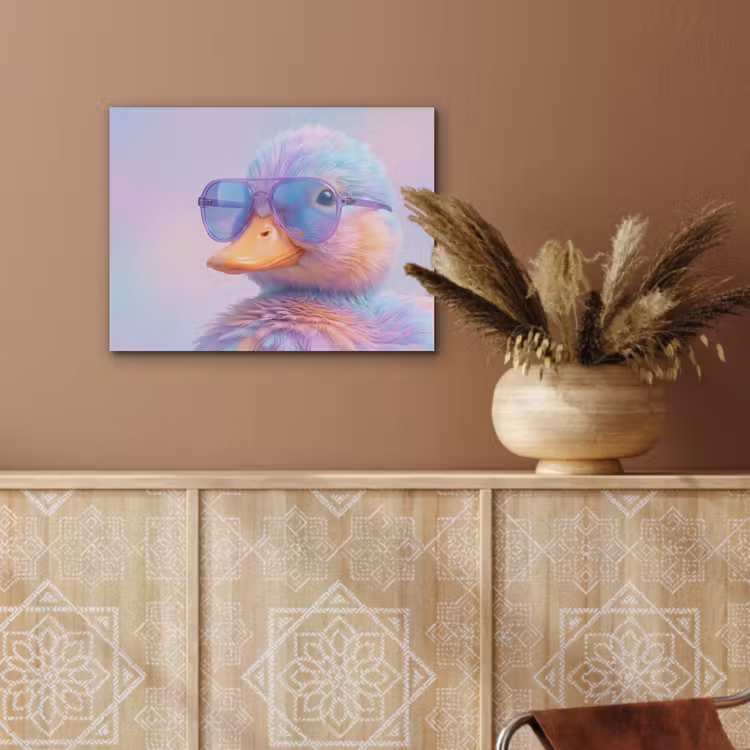 Eend - bril - Pastel PET vilt klein -sfeer4