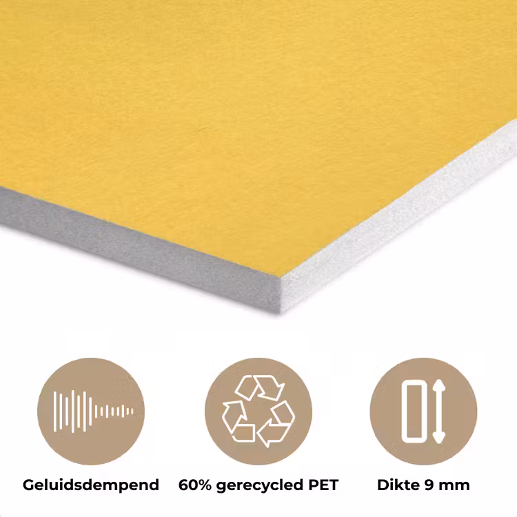 Eend - Zonnebril - Geel PET vilt klein -closeup_NL