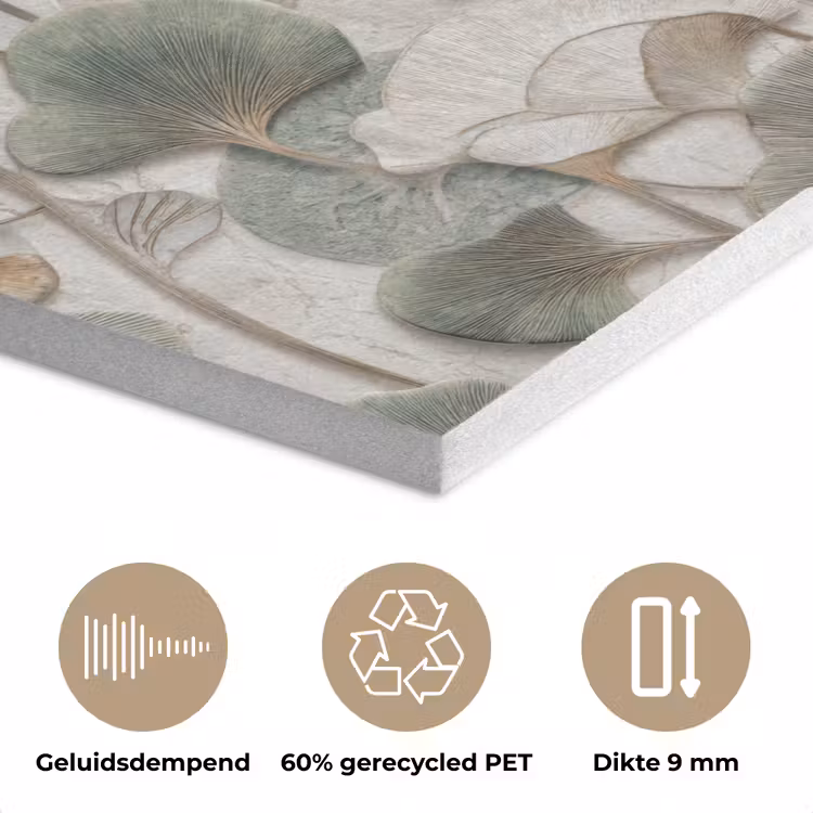 Elegant - Bladeren - Groen PET vilt klein 837 -closeup_NL