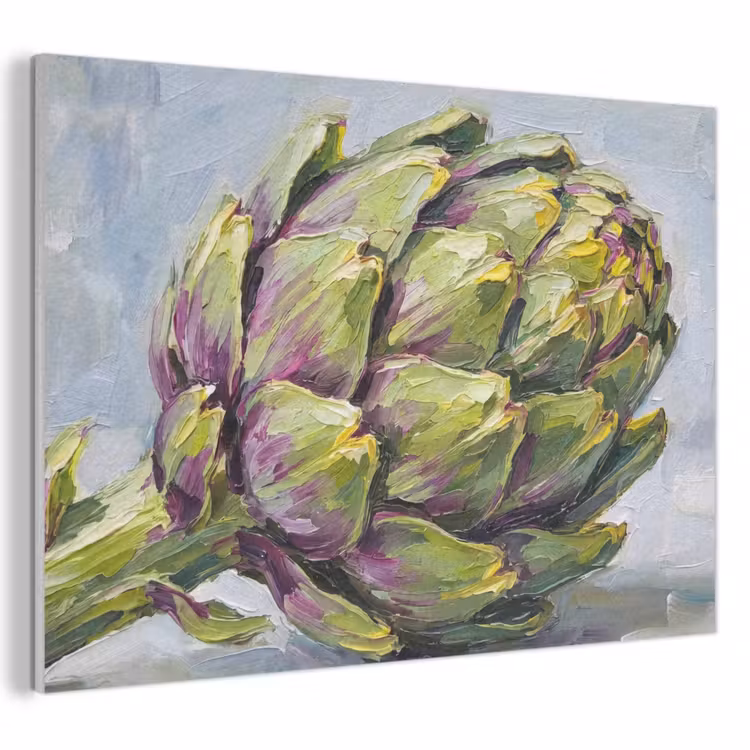 Akoestisch schilderij - Eten - Artisjok - Modern - Eten - Artisjok - Modern PET vilt klein