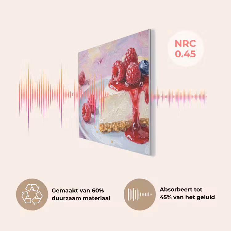 Eten - Cheesecake - Bessen - Abstract - Roze PET vilt klein -USP_NL