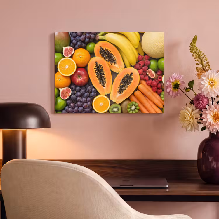 Eten - Fruit - Groenten - Vers - Kleurrijk PET vilt klein -sfeer3