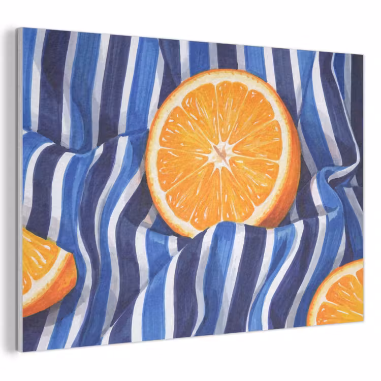 Akoestisch schilderij - Eten - Fruit - Oranje - Eten - Fruit - Oranje PET vilt klein
