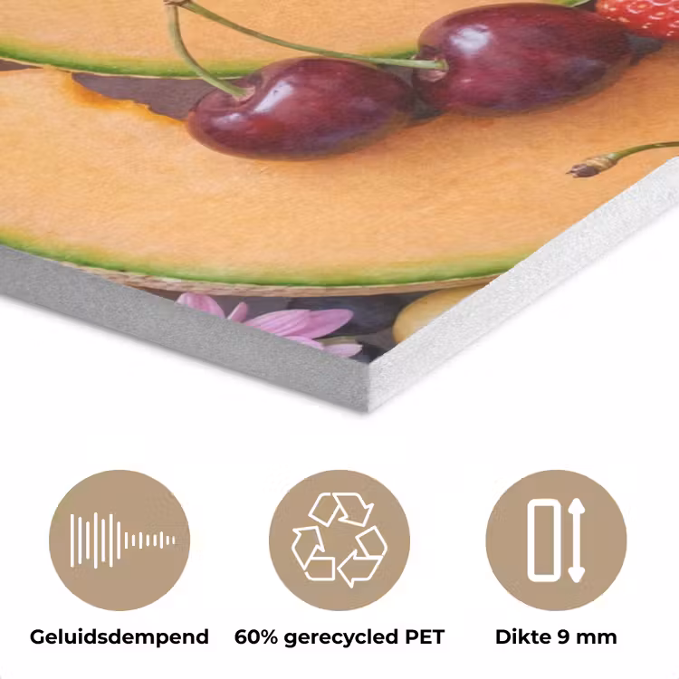 Eten - Fruit - Zomer - Kleurrijk PET vilt klein -closeup_NL