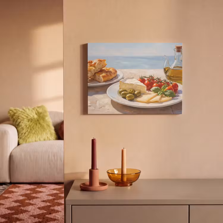 Eten - Middellandse Zee - Natuur - Geschilderd PET vilt klein -sfeer1