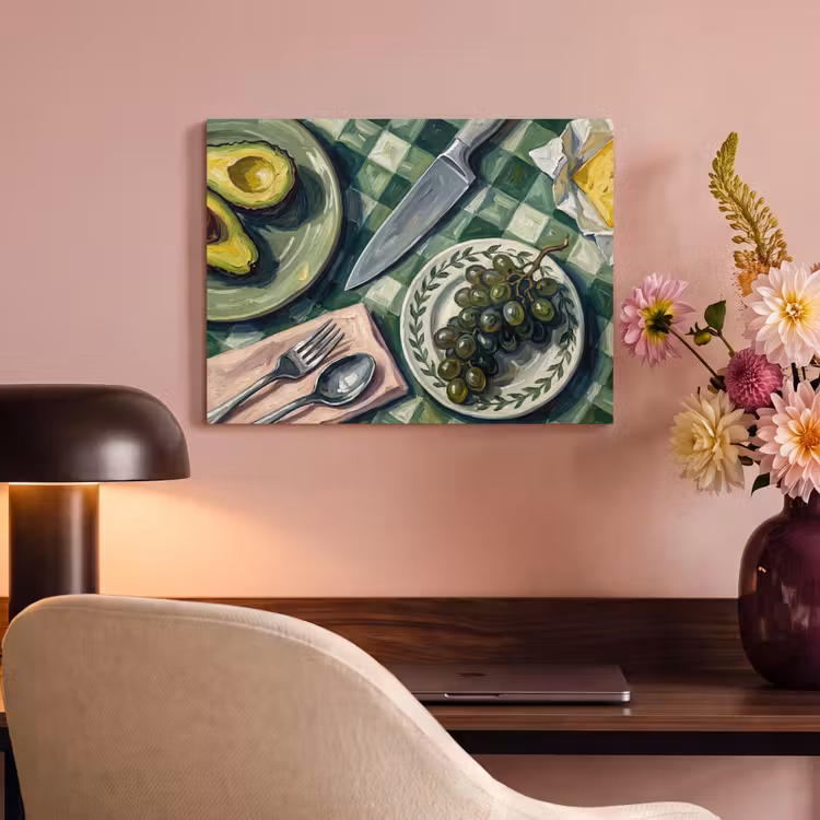 Eten - Ontbijt - Tafel - Modern - Groen PET vilt klein -sfeer3