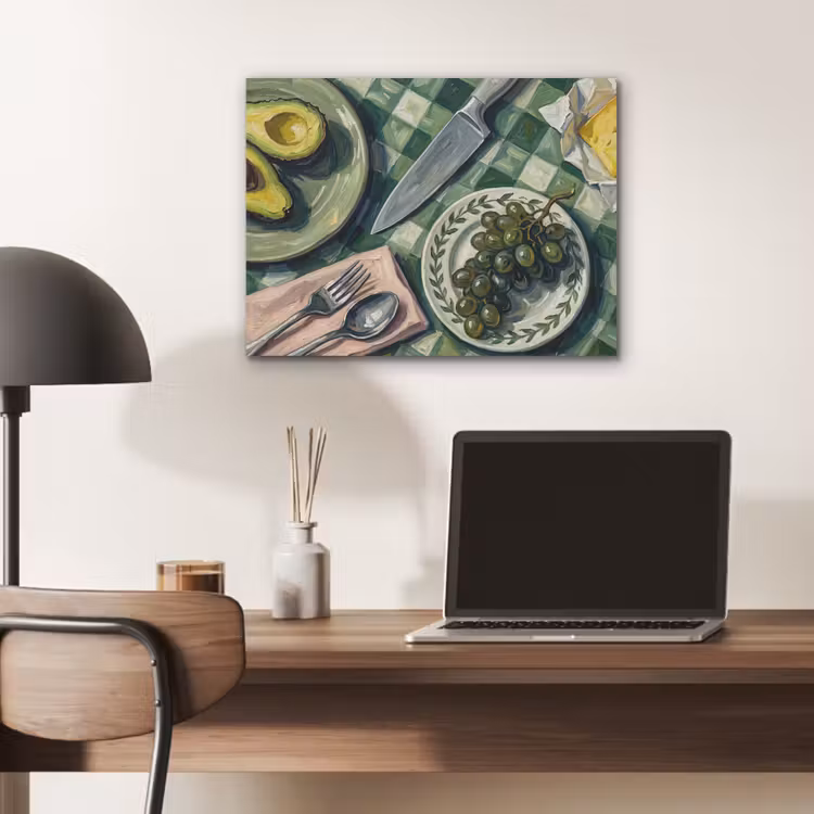 Eten - Ontbijt - Tafel - Modern - Groen PET vilt klein -sfeer5