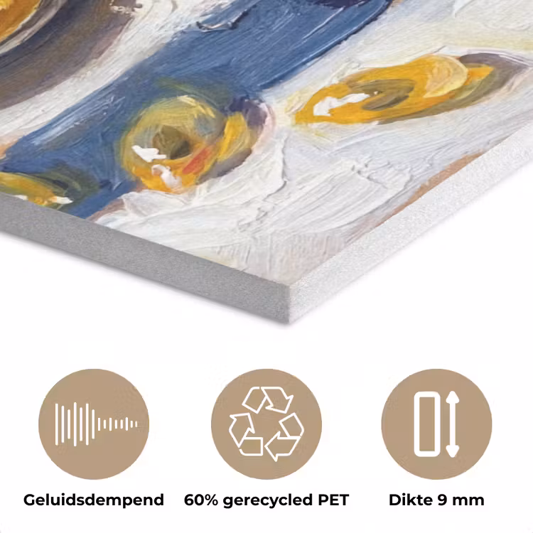 Eten - Passievrucht - Tropisch - Modern - Kleurrijk PET vilt klein -closeup_NL