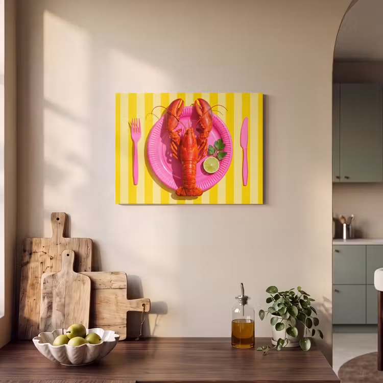 Eten - Roze - Geel - Modern - Culinaire PET vilt klein -sfeer2