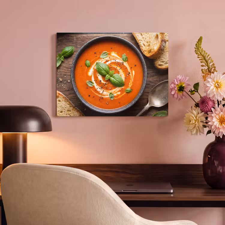Eten - Soep - Basilicum - Rustiek - Rood PET vilt klein -sfeer3
