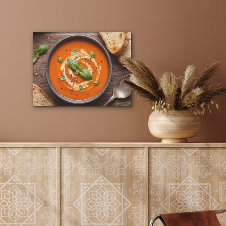 Eten - Soep - Basilicum - Rustiek - Rood PET vilt klein -sfeer4