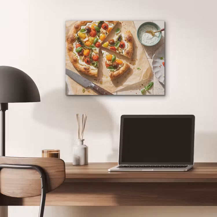 Eten - Tomaten - Basilicum - Maaltijd - Vers PET vilt klein -sfeer5
