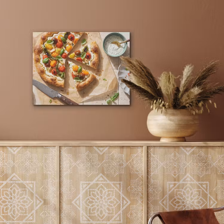 Eten - Tomaten - Basilicum - Maaltijd - Vers PET vilt klein -sfeer4