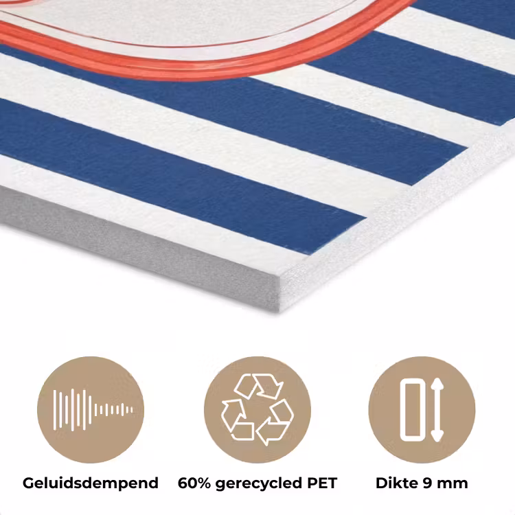 Eten - Vis - Blik - Illustratie - Rood PET vilt klein -closeup_NL