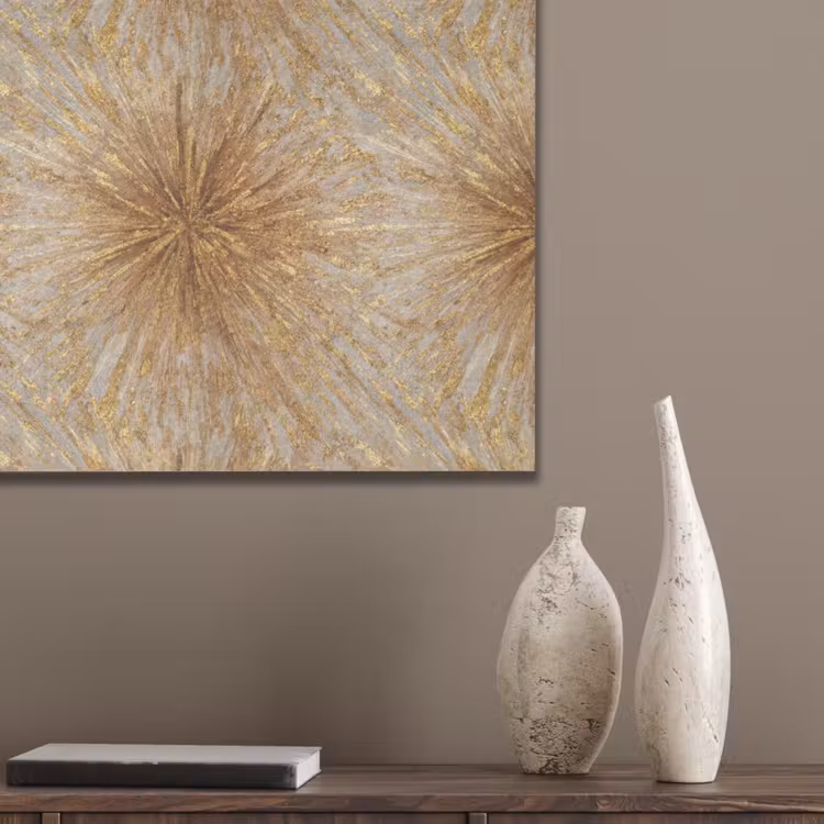 Explosie - Abstract - Goud - Wit PET vilt klein 837 -sfeer6_closeup