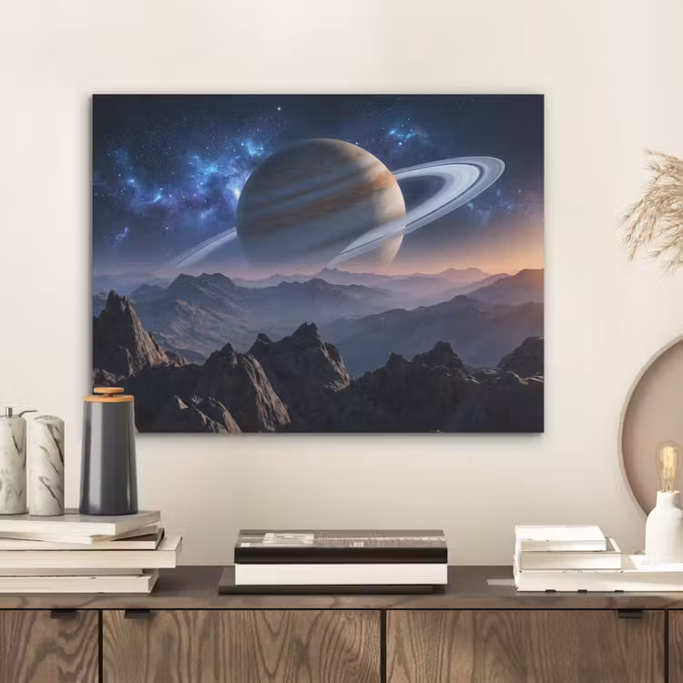 Fantasy - Kosmos - Landschap PET vilt klein -sfeer1