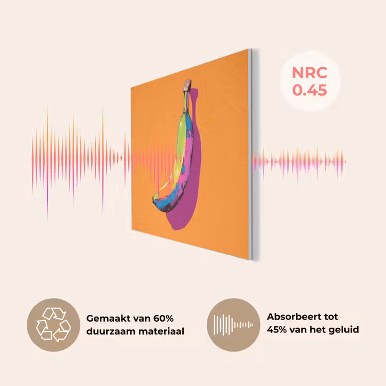 Felle kleuren - Banaan - popart PET vilt klein -USP_NL