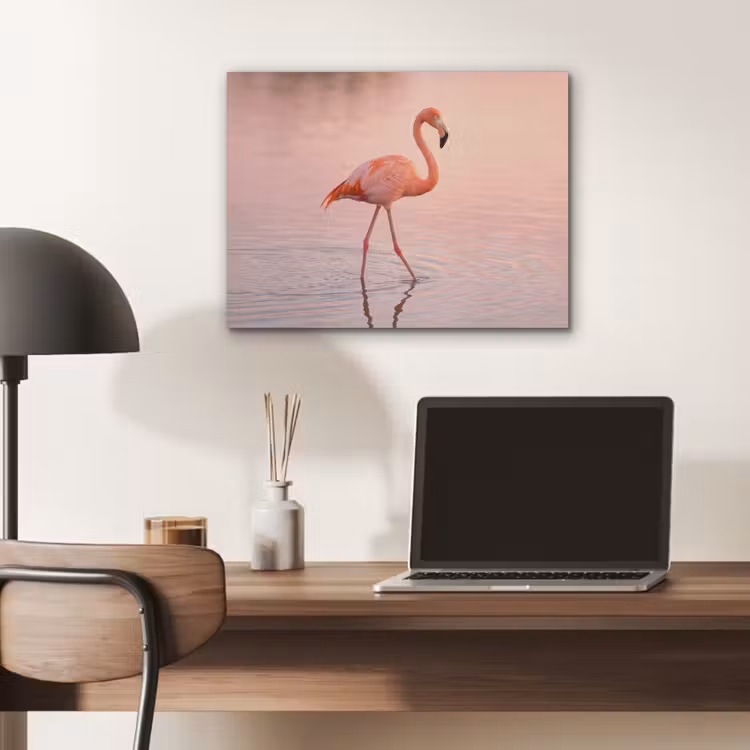 Flamingo - Water - Roze PET vilt klein -sfeer5