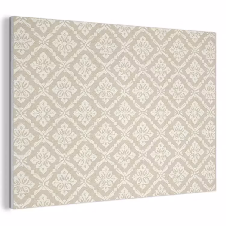 Floraal - Ornament - Beige PET vilt klein 837 -3d
