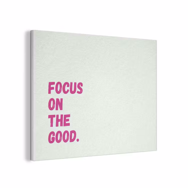 Focus on the good - Beige - Roze PET vilt klein -3d