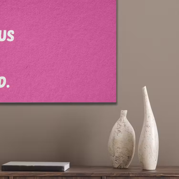 Focus on the good - Roze - Simple PET vilt klein -sfeer6_closeup
