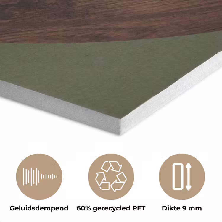 Football - Hout - Sport - Groen PET vilt klein -closeup_NL