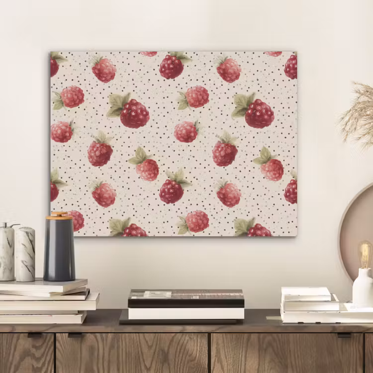 Framboos - Stippen - Rood PET vilt klein 837 -sfeer1