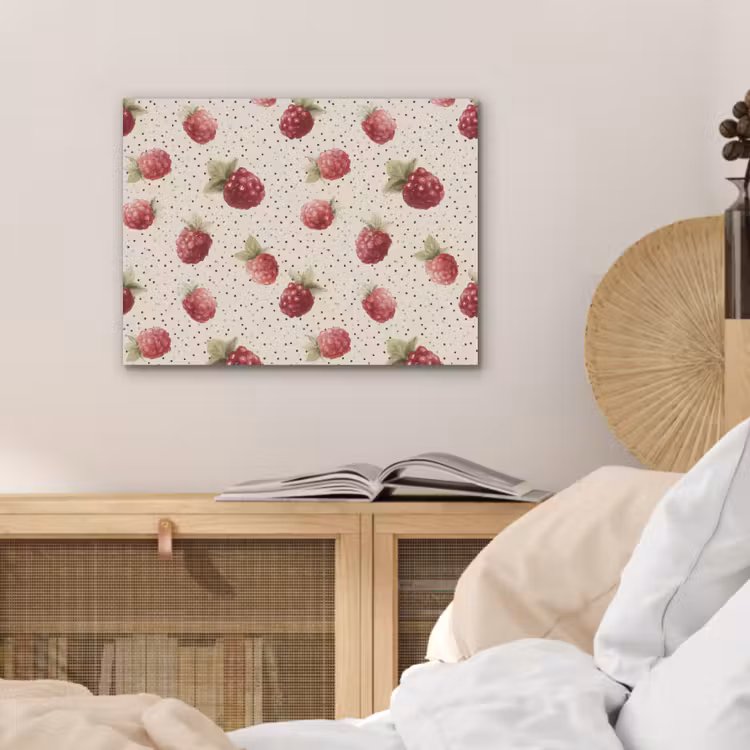 Framboos - Stippen - Rood PET vilt klein 837 -sfeer3
