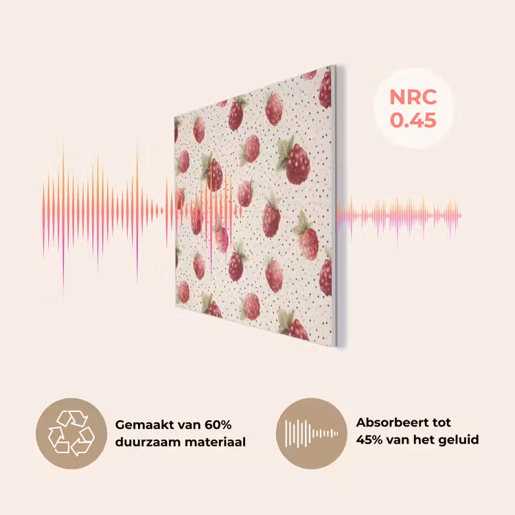 Framboos - Stippen - Rood PET vilt klein 837 -USP_NL