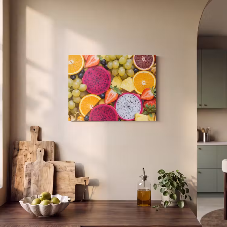 Fruit - Assortiment - Kleurrijk - Gezondheid PET vilt klein -sfeer2
