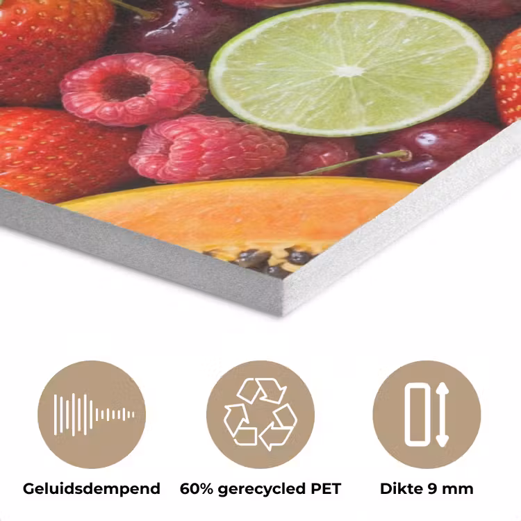Fruit - Assortiment - Vers - Gezond - Kleurrijk PET vilt klein -closeup_NL
