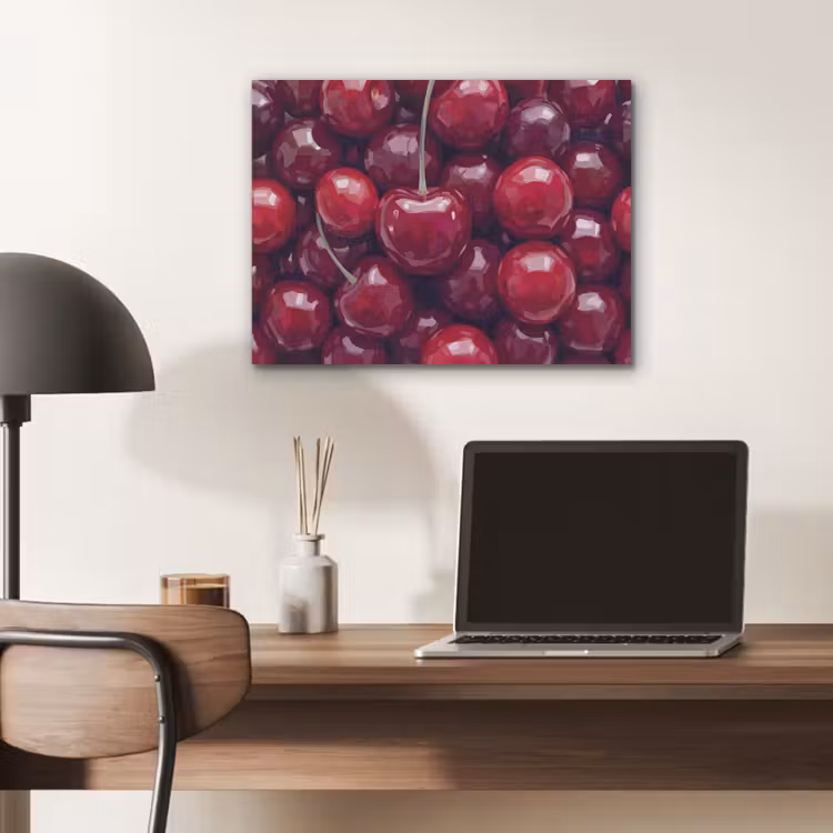 Fruit - Kersen - Eten - Modern - Rood PET vilt klein -sfeer5