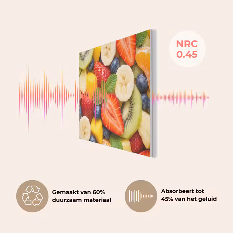 Fruit - Plakjes - Eten - Kleurrijk PET vilt klein -USP_NL
