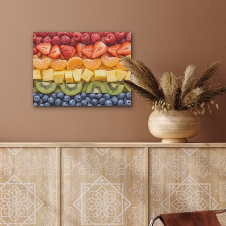 Fruit - Regenboog - Gezond - Kleurrijk PET vilt klein -sfeer4