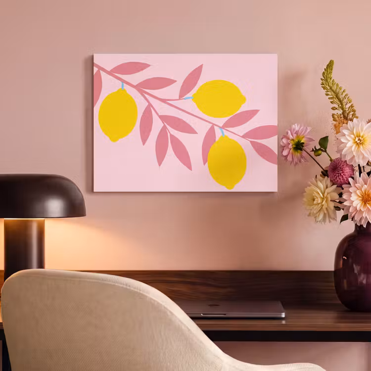 Fruit - Tak - Natuur - Abstract - Roze PET vilt klein -sfeer3