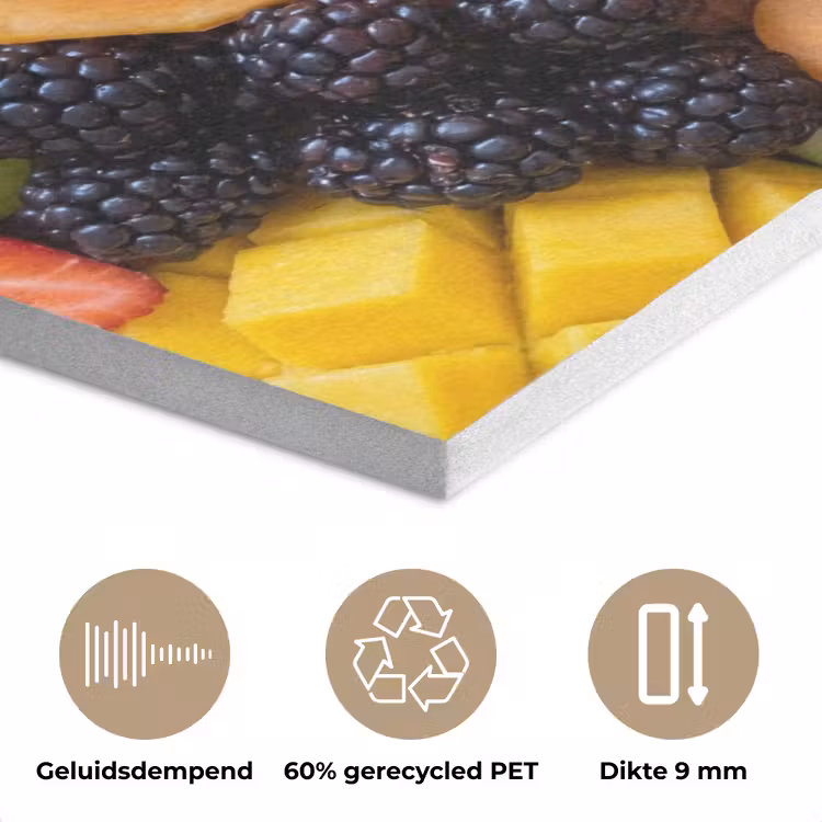 Fruit - Variatie - Kleurrijk - Vers - Eten PET vilt klein -closeup_NL