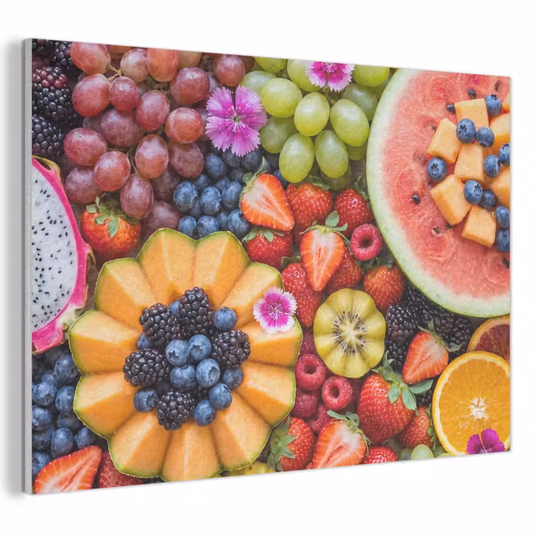 Fruit - Vers - Variatie - Eten - Kleurrijk PET vilt klein -3d